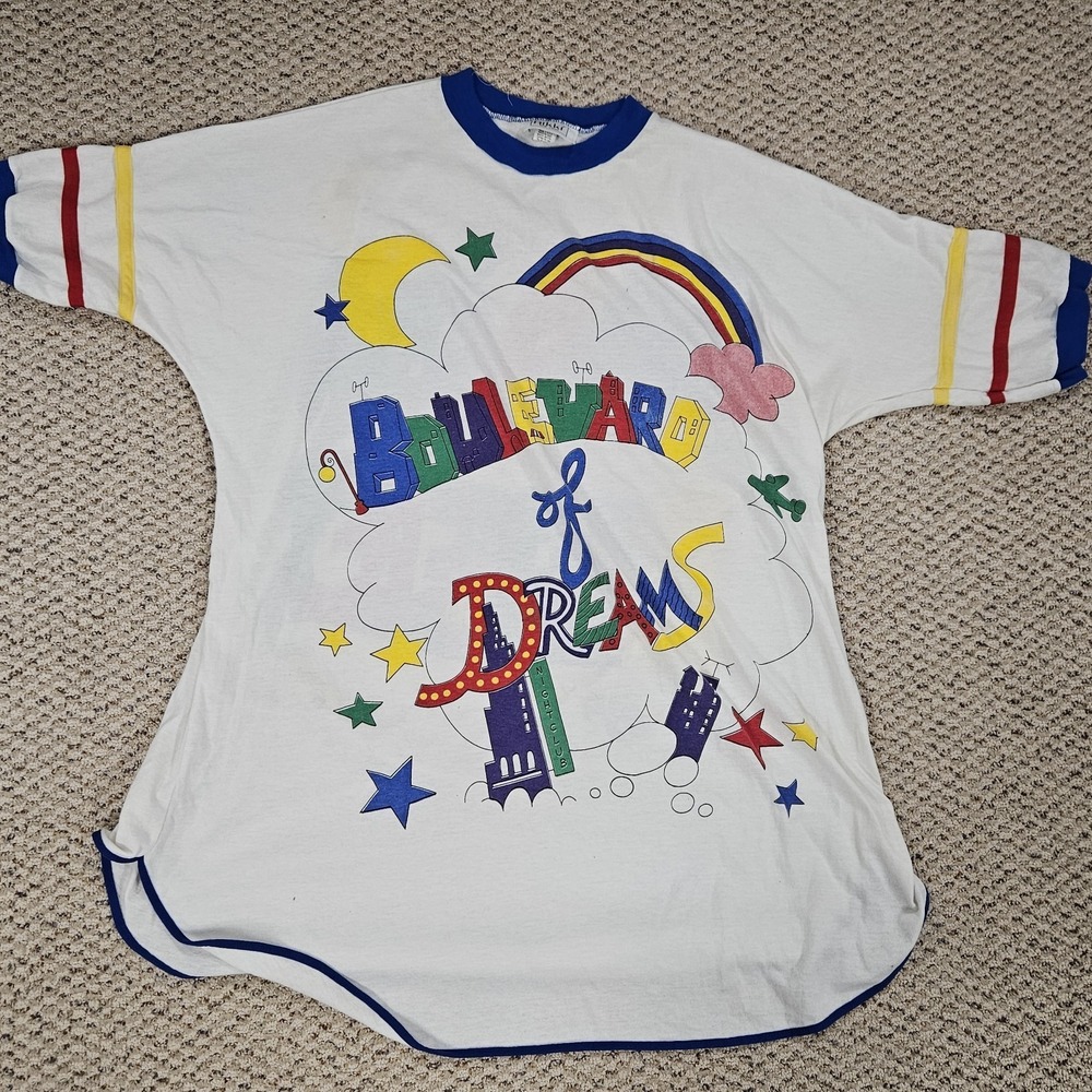 VTG Rikki‎ Shirt Pastel Glitter Fairycore Kawaii 80s 90s Aesthetic Dreamy